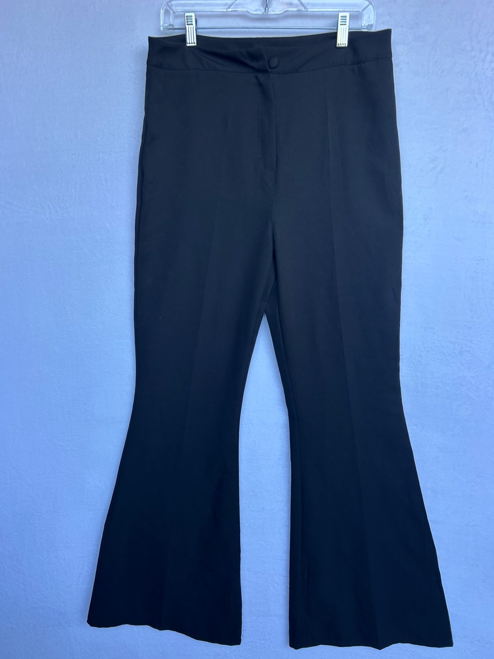 Boohoo Black Bootcut Flare Dress Pants